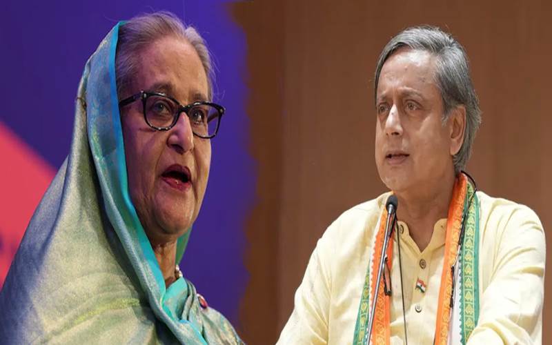 بنگلہ دیش میں شیخ حسینہ کو پھانسی کی سزا، کانگریس لیڈر ششی تھرور کا سخت ردعمل